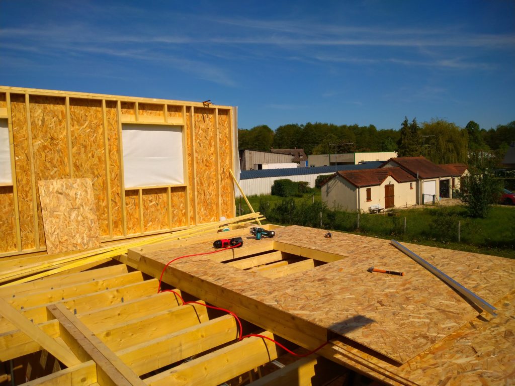 création maison en ossature bois par James Lemarié