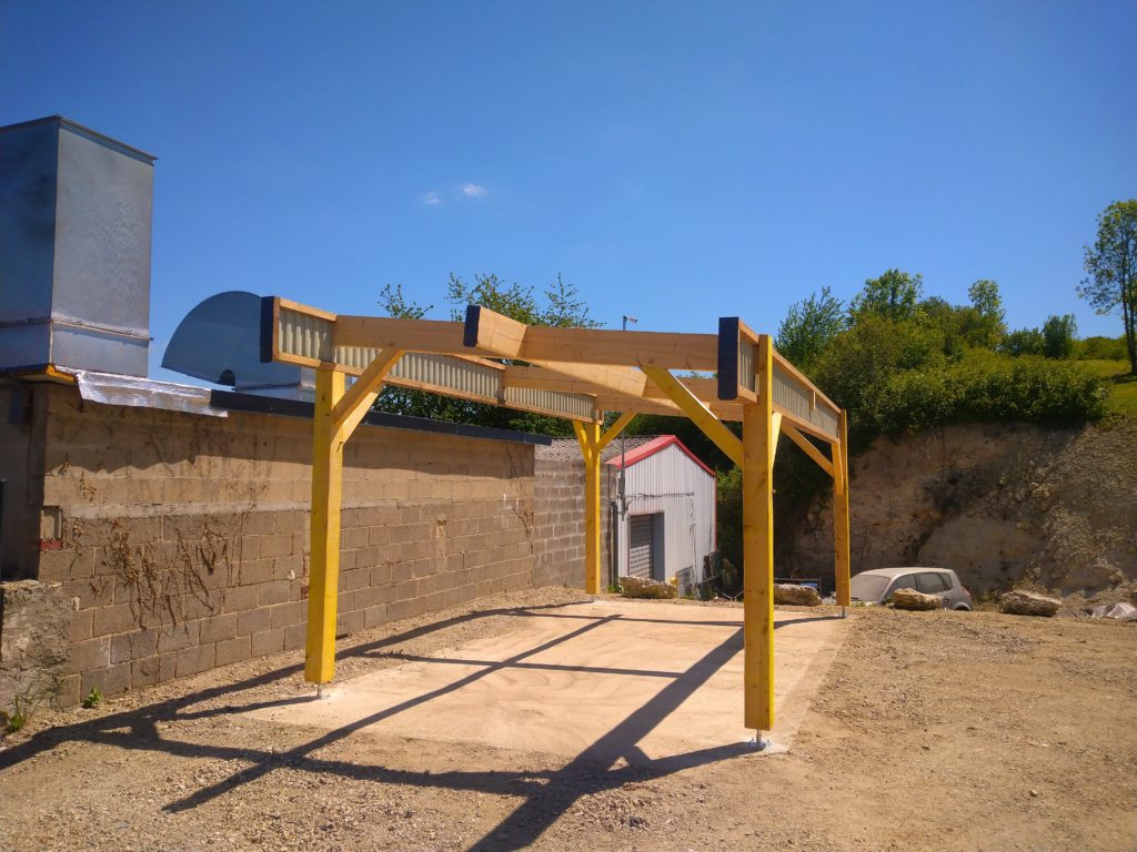 carport charpente bernay